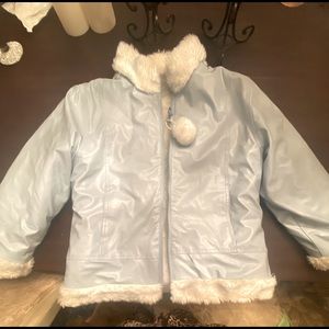 Any Byer reversible faux leather/faux fur jacket size L